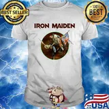 Official Iron Maiden Skull Flag Shirt