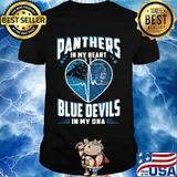 Panthers In My Heart Blue Devils In My Dna Football Shirt