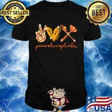 Peace Love Plumber Heart Yellow Shirt
