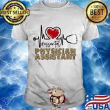 Physician Assistant Leopard Heart Beat Effential Shirt