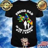 Proud Dad Of The Toughest Boy I Know Hand Lgbt Father’s Day Shirt