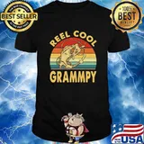 Reel Cool Grammpy Fishing Father's Day Vintage Shirt