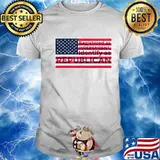 Registered As Independent Identify Republican American Flag Shirt