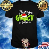 Resting Grinch Face Merry Christmas Shirt