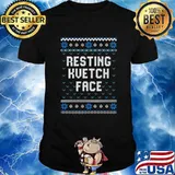 Resting Kvetch Face Ugly Hanukkah Chanukkah Hannukah Shirt