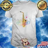 Saxophonist Music Notes Saxophone Shirt