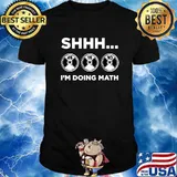 Shhh I'm Doing Math Gym Fitness Math Weightlifting Shirt