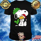 Snoopy And Woodstock Wear Pajama Christmas Shirt