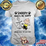 Snoopy Makes Me Happy Humans Make My Head Hurt Peanuts Shirt