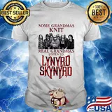 Some Grandmas Knit Real Grandmas Listen To Lynyrd Skynyrd Xmas Shirt