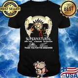 Supernatural 16th 2005 2021 Thank You For The Memories Signature Shirt