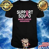 Support Squad Breast Cancer Awareness Pink Ribbon Shirt