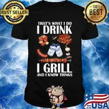 That’s What I Do I Drink I Grill And I Know Things Bbq Busch Light Shirt