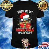This Is My Christmas Pajama Diving Lovers Xmas Santa Hat Shirt