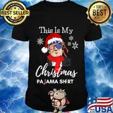 This Is My Christmas Pajama Donald Trump 2020 Glass American Ffag Shirt