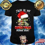 This Is My Christmas Pajama Lacrosse Lovers Xmas Santa Hat Shirt