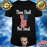 Thou Shall Not Steal Essential American Flag Shirt