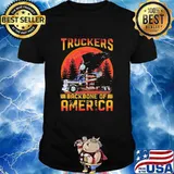 Trucker - Truckers backbone of America sunset shirt