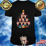 Trump Christmas Tree Merry Xmas President Supporter Shirt