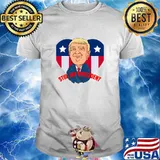 Trump Is Still My President Election Heart American Flag Shirt