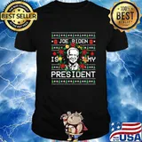 Ugly Christmas Sweater Biden 2020 Joe Biden is my President T-Shirt