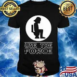 Use The Force With Darth Vader Head Bathroom Toilet Shirt