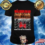 Walking Dead 11st Anniversary 2000 2021 Thank You For The Memories Signature Shirt