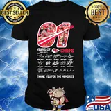 61 Years Of Chiefs 1960 2021 Signature Shirt