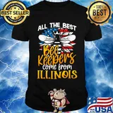 All The Best Beekeepers Come From Illinois Honey Bee Lover American Flag Shirt