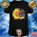 Be Someone's Sunshine When Their Skies Are Grey Sunflower Girl Shirt