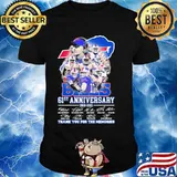 Bills 61st Anniversary 1960 2021 Thank You For The Memories Signature Team Football Shirt