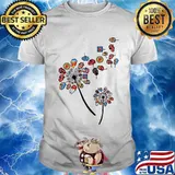 Dandelion Rock And Roll Rolling Stone Lips Shirt