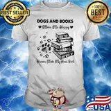 Dogs And Books Makes Me Happy Humans Make My Heart Hurt Shirt