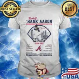 Herry Hank Aaron Right Fielder 1934 2021 Thank You For The Memories Chiefs Shirt