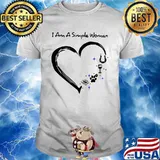 I Am A Simple Woman Horse Love Heart Shirt