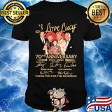 I Love You 70th Anniversary 1951 2021 Thank You For The Memories Signature Shirt
