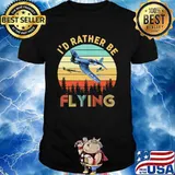 I’d Rather Be Flying Plane Vintage Shirt