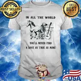 In All The World You'll Never Find A love As True As Mine Horses Guitar Shirt