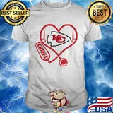 Love Chiefs Heart Beat Medical Shirt