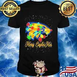 Merry Eagles Mar Lights Christmas Shirt