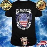 My Patriotic Heart Beats Red White And Blue American Flag Shirt