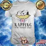 Napping Is My Favorite Sport Snoopy Flower Shirt