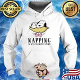 Napping Is My Favorite Sport Snoopy Sleep Flower Shirt