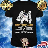 Number Forty Four Herry Hank Aaron Thank You For The Memories Chiefs Shirt