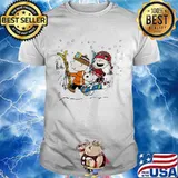 Official Snoopy And Friends Snowboarding Shirt