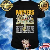 Packers 102nd Anniversary 1919 2021 Thank You For The Memories Signature Shirt
