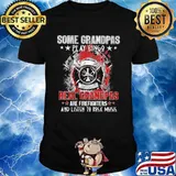 Some Grandpas Play Bingo Real Grandpas Are FireFighter And Listen To Rock Music Shirt
