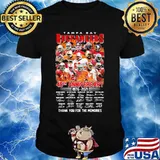 Tampa Bay Buccaneers 45th Anniversary 1976 2021 Thanks For The Memories Signature Shirt