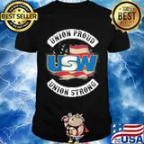 United Steelworkers Union Proud Union Strong American Flag Shirt