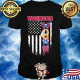 Washington Redskins Logo Team Football American Flag Shirt
